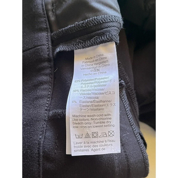 J. CREW Womens Solid Black K2916 Slim Ankle Bi-Stretch Trouser Pants 2 Mid Rise - Picture 5 of 9